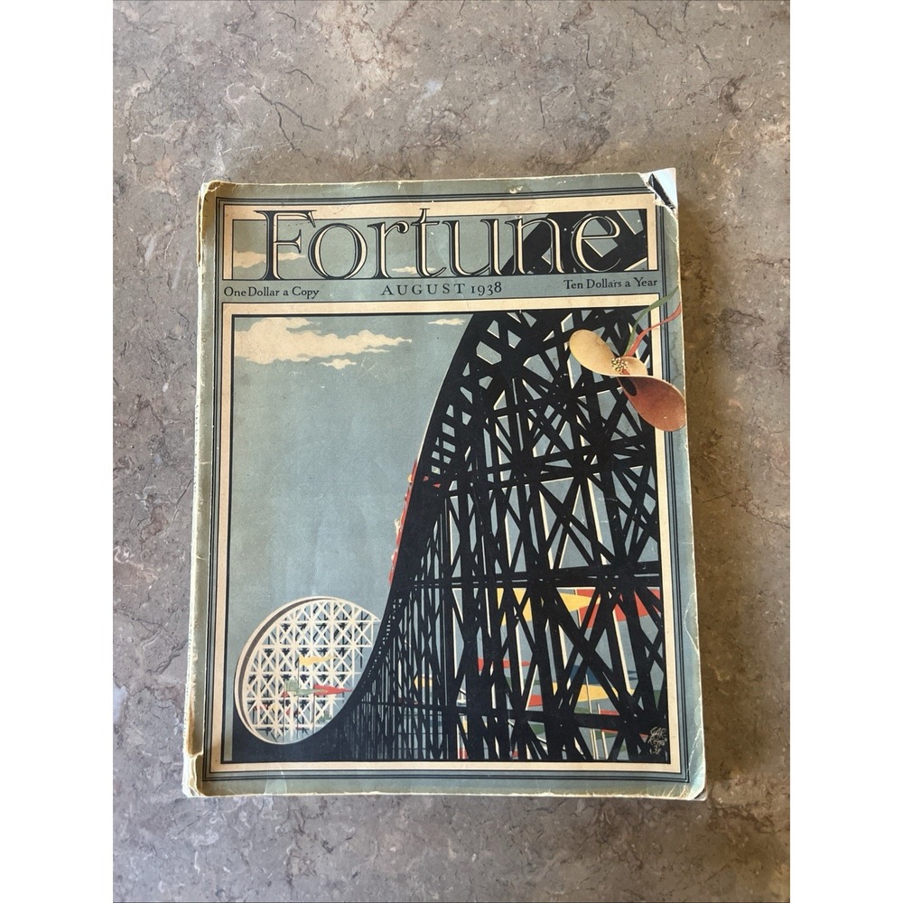 Vintage Fortune Magazine August 1938